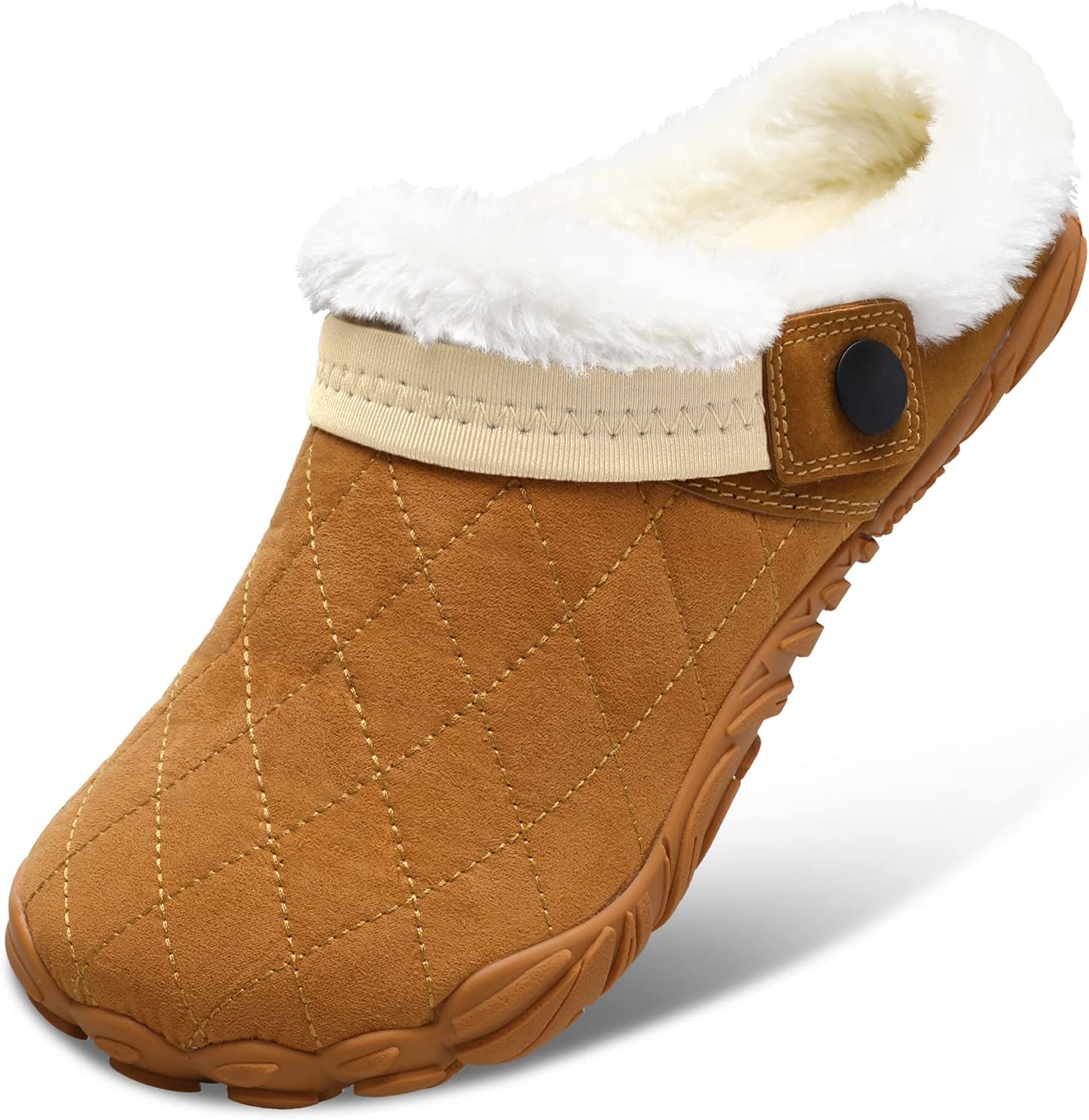 Besroad Womens Mens Furry Slides House Slippers Fuzzy Fluffy