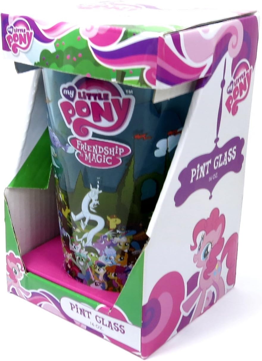 Amazon.com | My Little Pony Pint Glass Freindship Magic - 16 oz: Beer