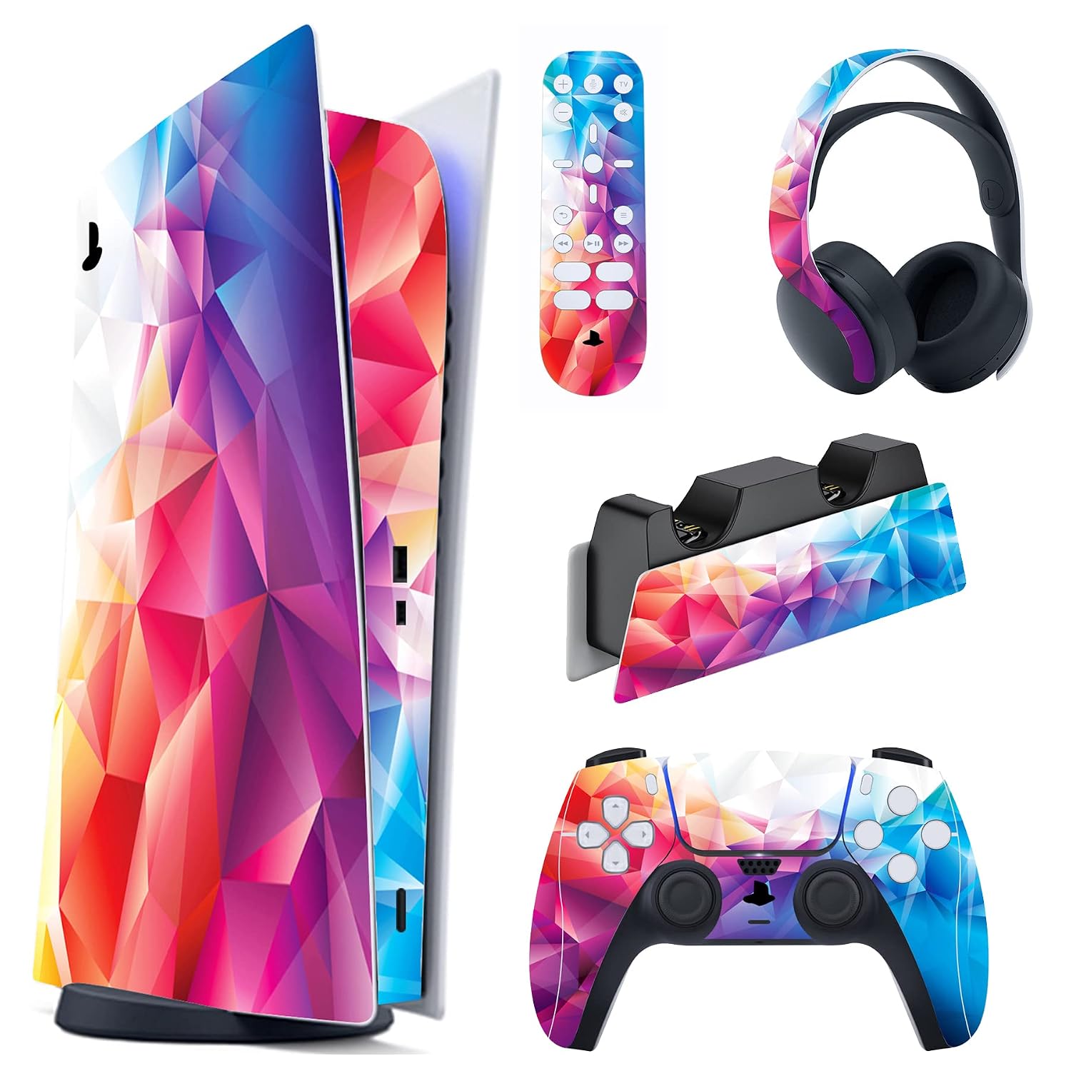 PlayVital for ps5 Skin - Digital Console Full Set Vinyl Decal Sticker