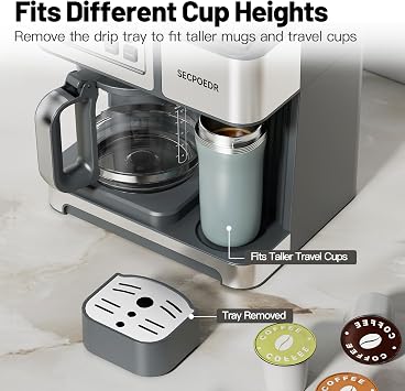 2-Way 12-Cup Programmable Brewer Coffee Maker (Silver)