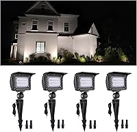 Vista 10 de Gardenreet Luz de Inundación LED de Bajo Voltaje - Luz de Lavado de Pared de Paisaje de 7W, 12V al Aire Libre, IP65 Impermeable, Ángulo Ajustable