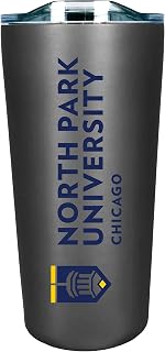 The Fanatic Group North Park University Double Walled Soft Touch Tumbler, Design-1 - Silver