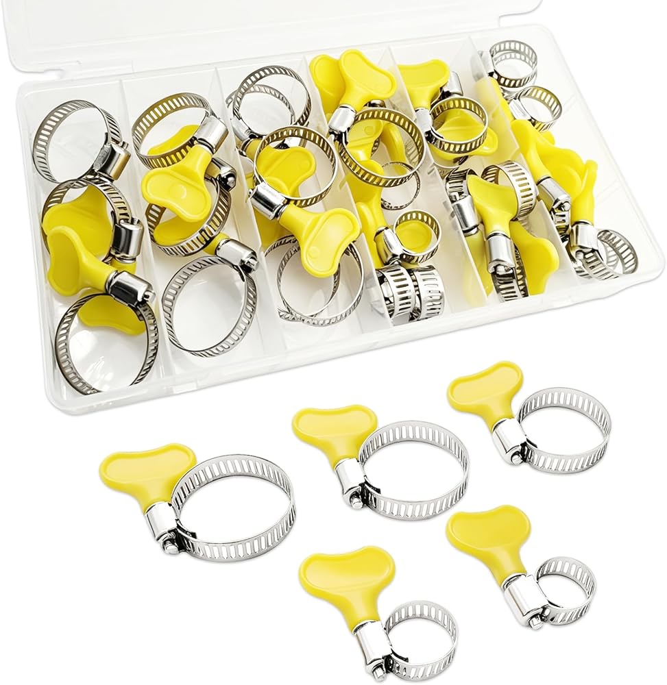Stainless Steel Hose Clamps, Worm Gear Hose Clamps, 30 PCS — 사진 1