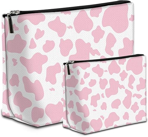 Deokke 2 bolsas de maquillaje, bolsa de maquillaje de viaje, bolsas de maquillaje para mujeres, para mujeres y niñas, bolsa de cosméticos de gran