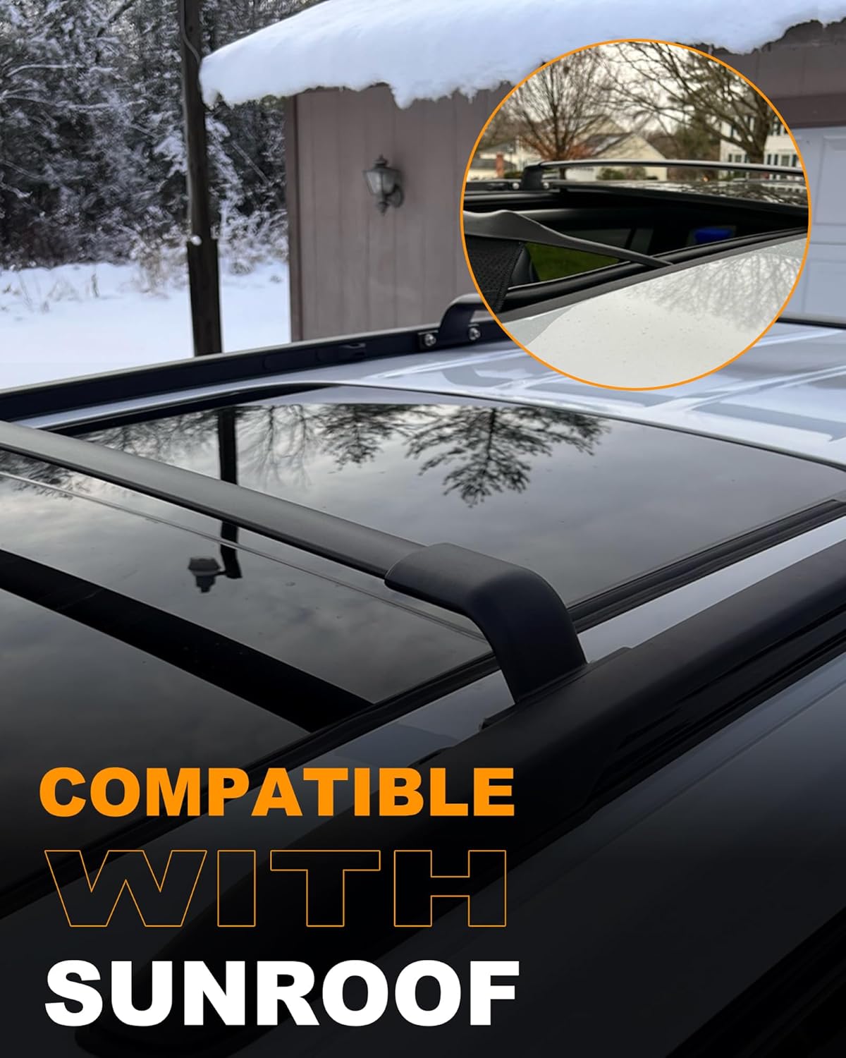 Snailfly Roof Rack Cross Bars Fit for 2017-2022 Honda CR-V CRV Crossbars Cargo Carrier Accessories Work with Side Rails