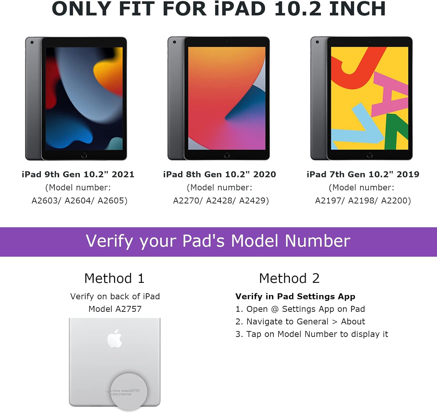 CC Store Touchpad Keyboard Case for iPad 9th Generation 10.2",for iPad 9th/8th/7th Generation Case with Keyboard,Multi-Touch &Backlit Keys,360° Rotatable &Pencil Holder,iPad 9th Gen（Purple） - Image 2