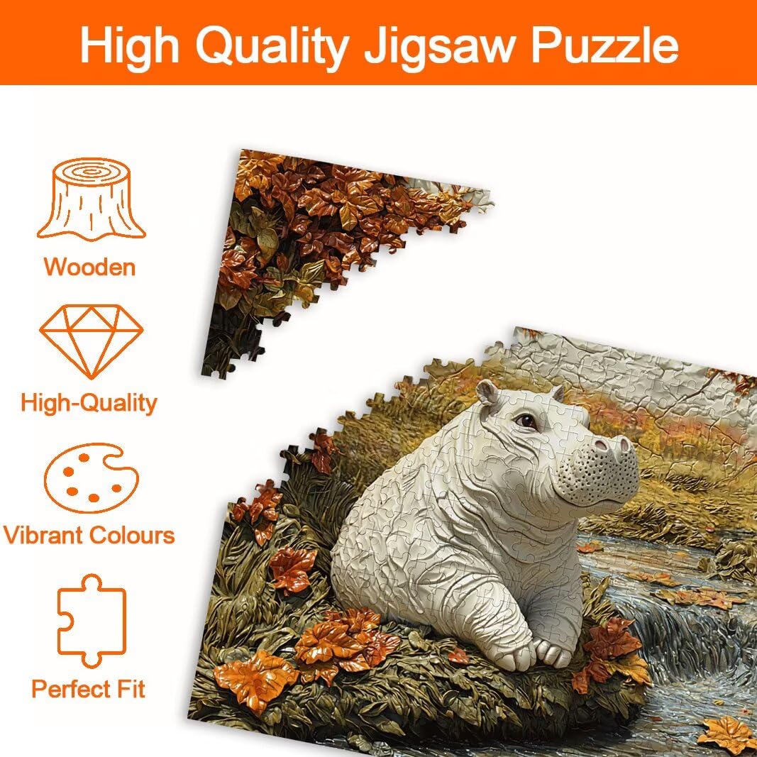 Puzzle Hippotam, Puzzle 2000 Pieces, Puzzle, Prezent Kobieta -8320