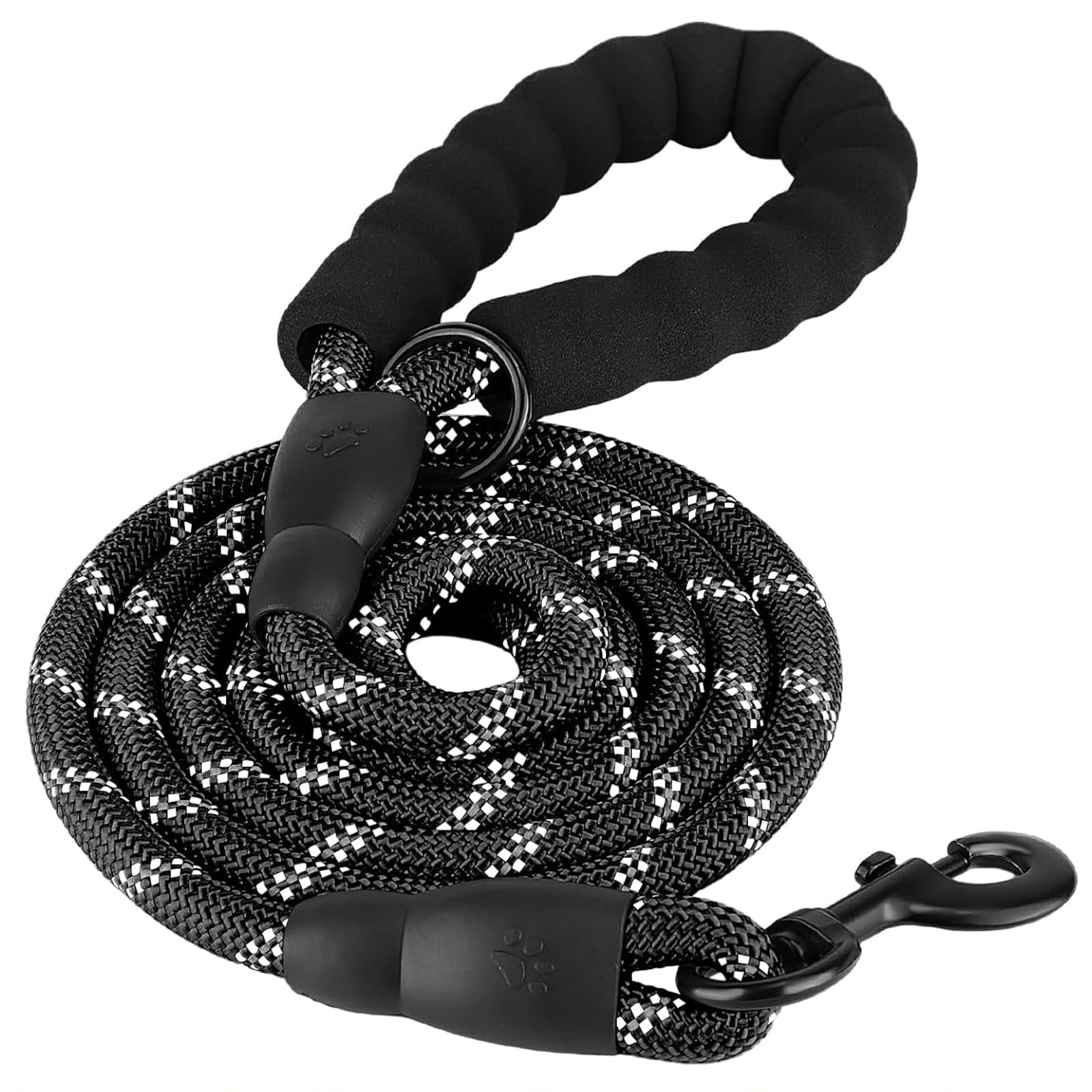 Cature Dog Leash Heavy Duty, 5FT Dog Leashes for Small Puppy Medium Large Breed Dogs with Comfortable Handle, Reflective Rope Pet Leash for Night Safety Walking (Black) (B0CSSN7BW5) Amazon Price History, Amazon Price Tracker