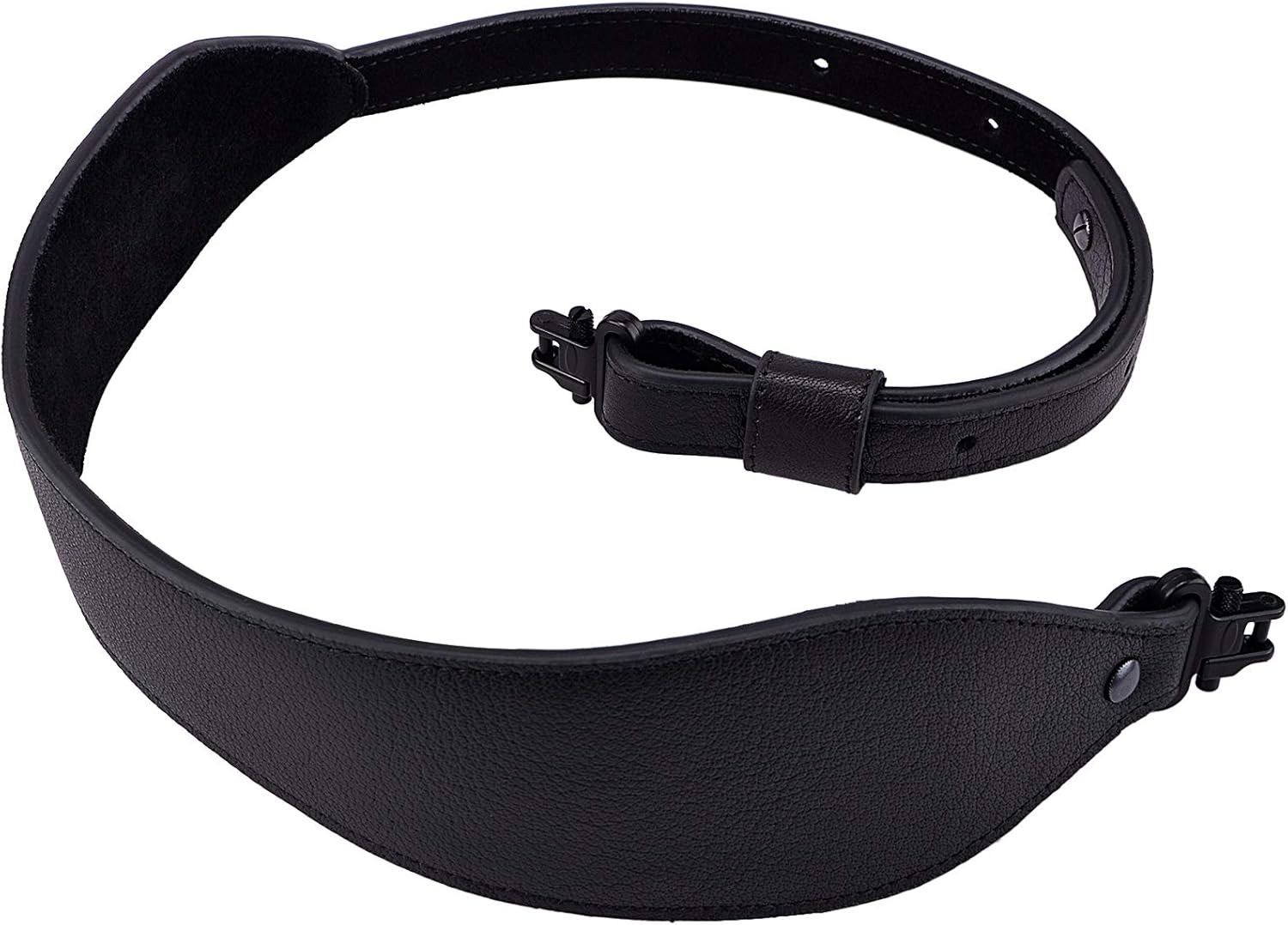 Raiseek Rifle Sling Buffalo Hide Leather Sling with Swivels, Durable Gun Strap, Metal Hardware 1" Wide