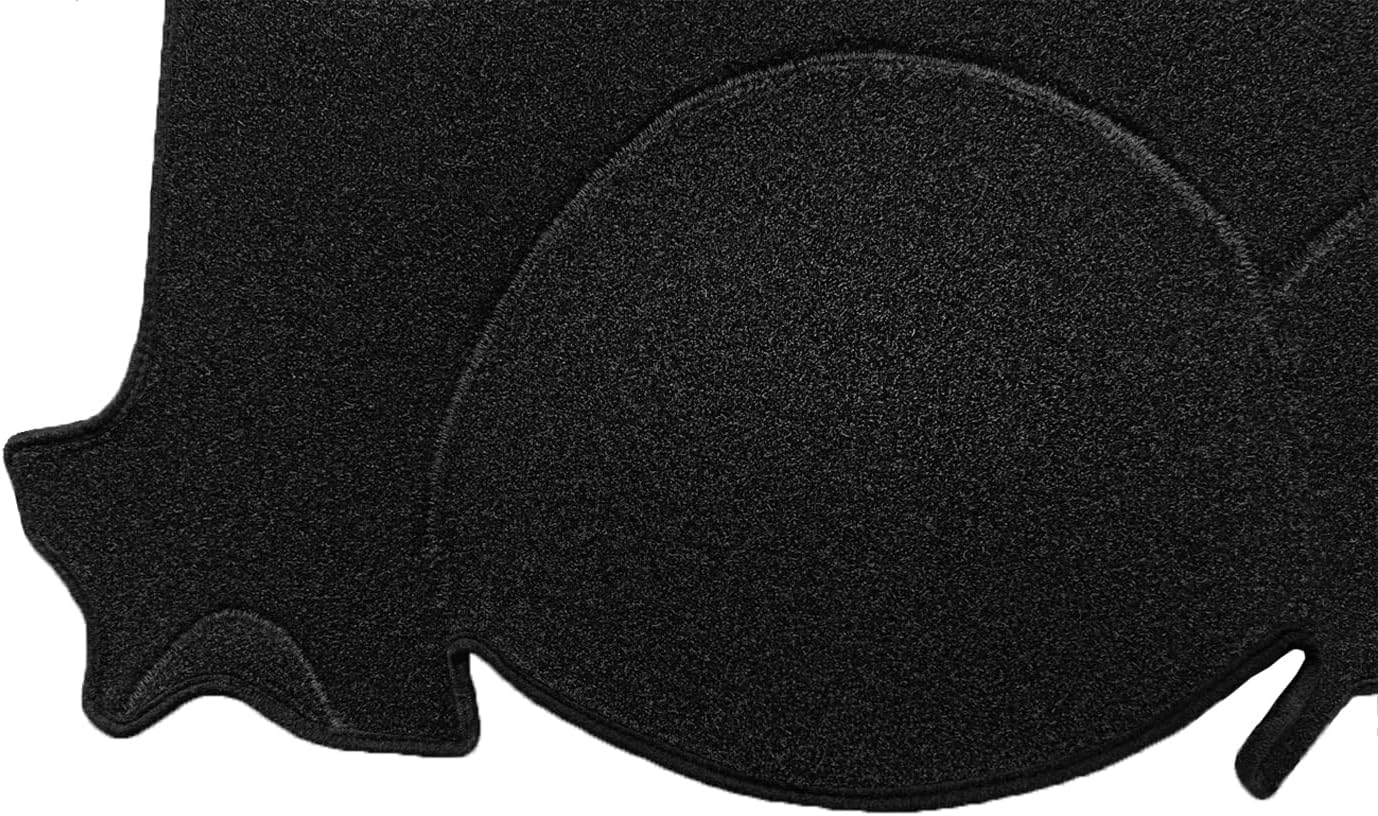 Dash Cover Mat Custom Fit for Mitsubishi Mirage G4,Dashboard Pad Cap Carpet Protector K216 (Black)