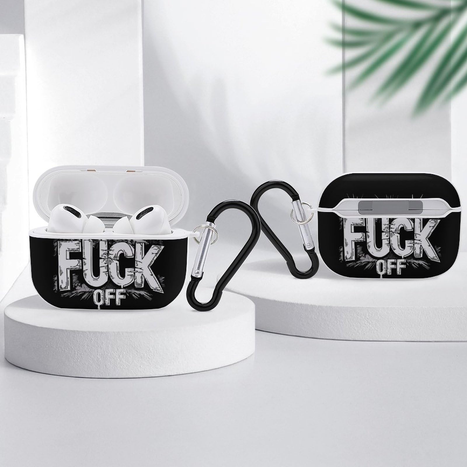 Amazon.com: Fuck-Off Earbud Case Cover Compatible with AirPods Pro
