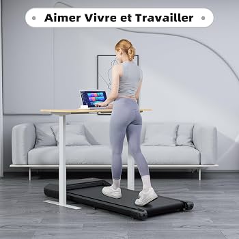 Tapis De Marche DeerRun 1845W - Ultra-Mince, Portable, Avec App, Parfait Pour Marcher Sous Le Bureau Ou à La Maison