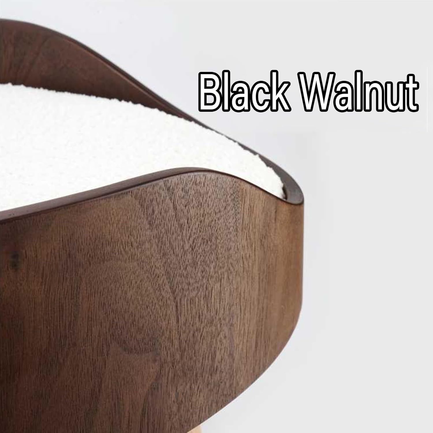 Solid Wood Pet Bed, High-Legged Cat Bed/Dog Bed, Useful in All Seasons Pet Sofa Bed, Bed with Removable with Soft Cushion(23.6x16.5x19.2in/60x42x49cm)