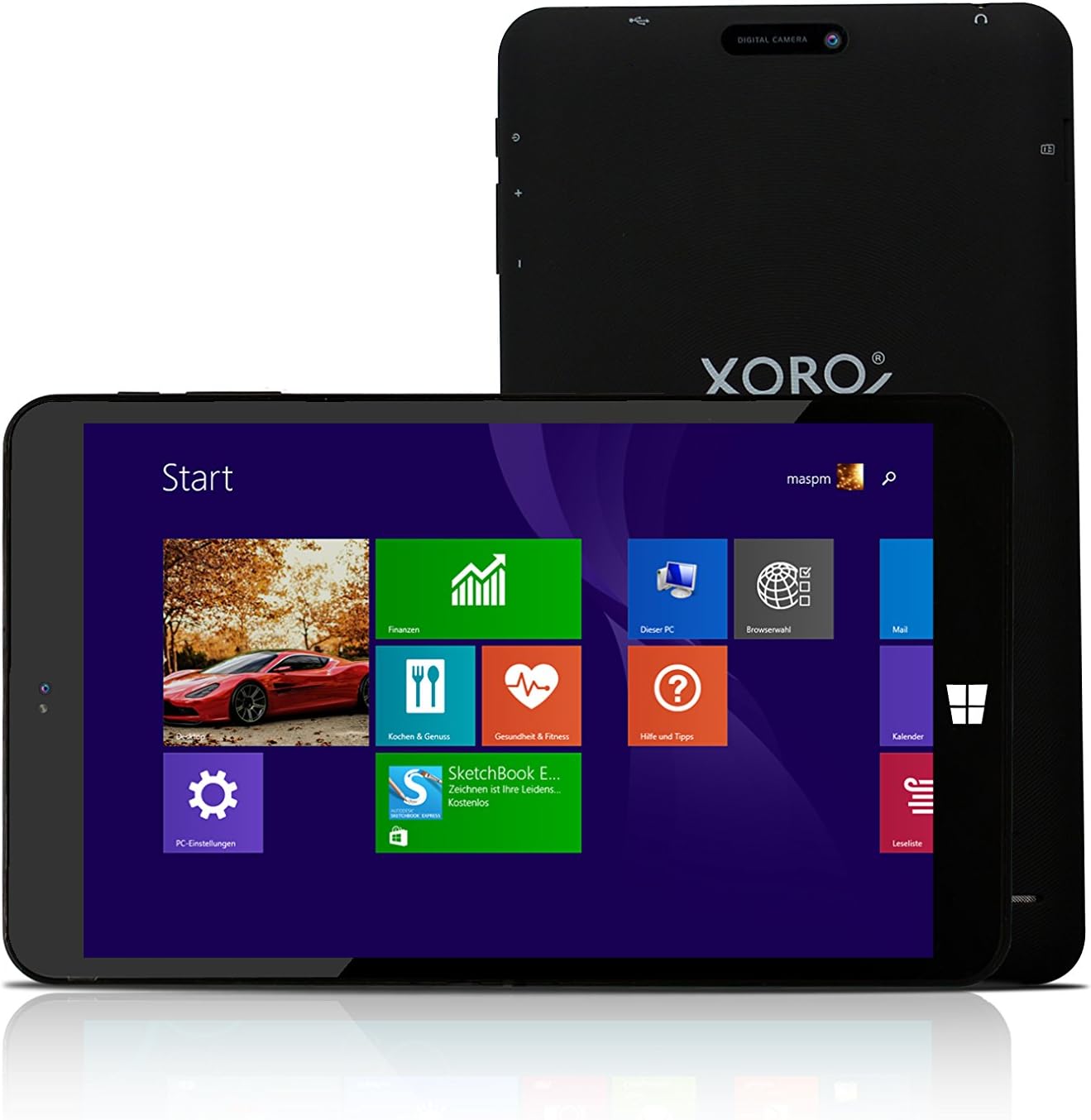 Xoro PAD 9W4 8.9-Inch Multi-Touch Tablet PC - (Black) (Intel 1.3 GHz Processor, 2 GB RAM, 32 GB HDD, Mali-450 Graphics, Windows 8.1)