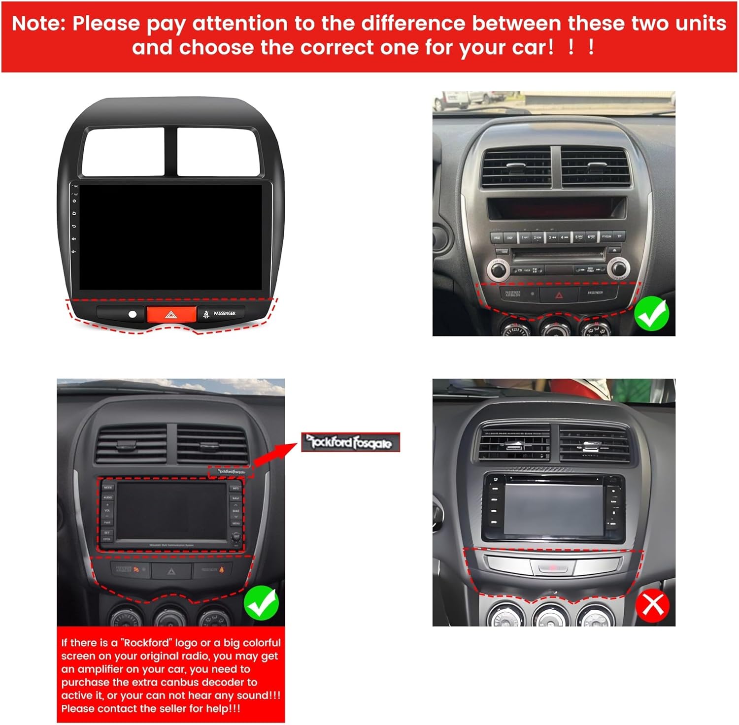 CarPlay Android Auto Navigation Stereo GPS Radio Reverse Camera Display 10\" IPS Touchscreen Headunit Tablet Media Player for Mitsubishi ASX Outlander Sport 2010-2015,if Applicable Quad Core 4G+64G Quad Core-4G-64G (similar)