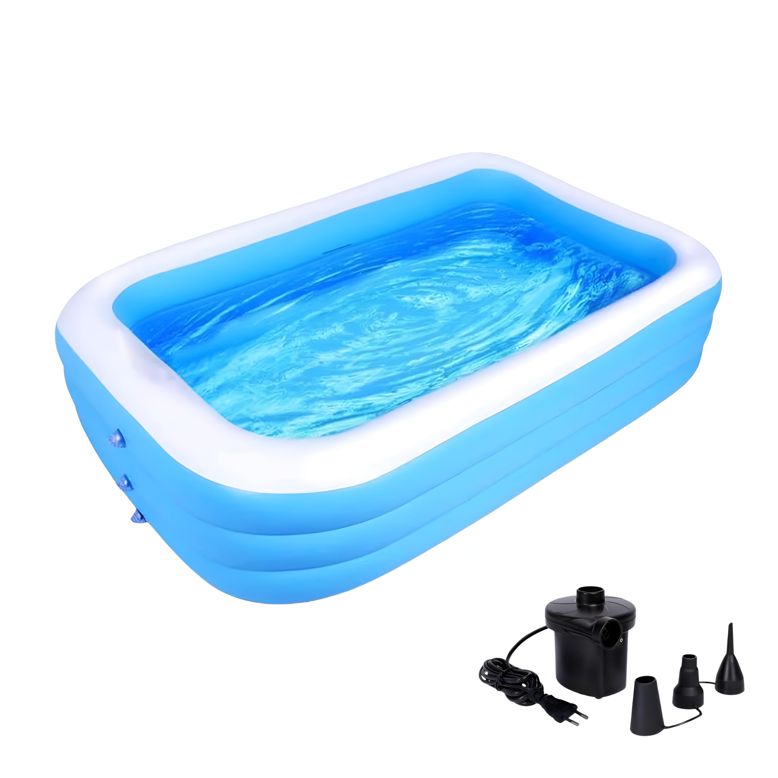 SOLDTRUE 5-Foot Inflatable Swimming Pool - 150cm x 105 cm x 55cm, Durable PVC Material | Easy Setup, Ideal for Kids & Family Outdoor Fun | Backyard Pool for Summer (1 Pcs.)-image-10