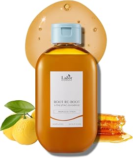 LADOR Root Re-boot Refreshing Hair Loss Relief Shampoo Vitalizing w/Propolis & Citron, Salicylic Acid, Niacinamide - Deep Cleansing, Cooling Sensation for Dry Scalp Korean Haircare 10oz