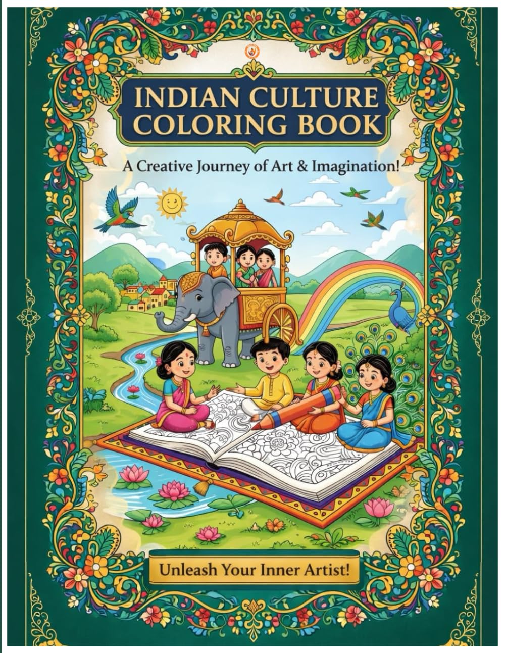 Rich Fox: Indian Culture Coloring Book: Kids Coloring Book With Learn, Grow And Fun Activity | Suitable For All Ages