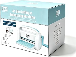 Die Cutting Machine for Card Making, Foldable Embossing Machine for Scrapbooking,DIY Paper Craft (Gift Box), 9" Openning