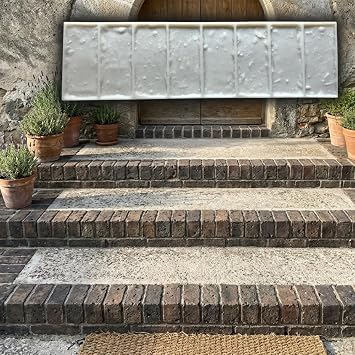 Vintage Stack Bond Brick Border Concrete Stamps 31" x 9" - Made in USA - Durable Polyurethane - Flexible Form for Driveways & Patios - for DIY Projects & Professional Use 4010/F