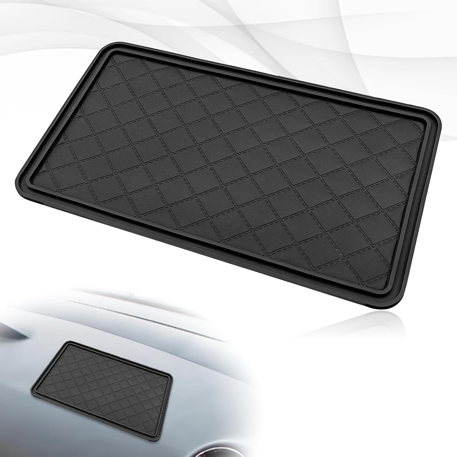 Car Dashboard Anti-Slip Mat, 10.4"x 5.9" Multifunctional Universal Car Magic Dashboard Sticky Adhesive Mat, for Phones Sunglasses Keys Electronic Devices and More Use