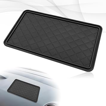 Car Dashboard Anti-Slip Mat, 10.4"x 5.9" Multifunctional Universal Car Magic Dashboard Sticky Adhesive Mat, for Phones Sunglasses Keys Electronic Devices and More Use