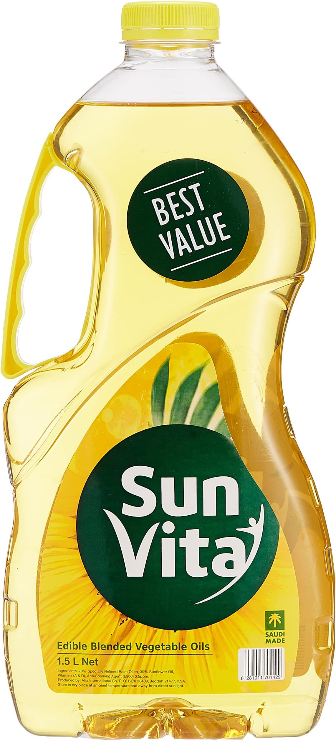 Sun Vita Cooking & Frying Oil, 1.5 Litre