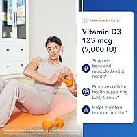 Vista 3 de Cápsulas puras - Vitamina D3 5,000, 5000 IU, 1