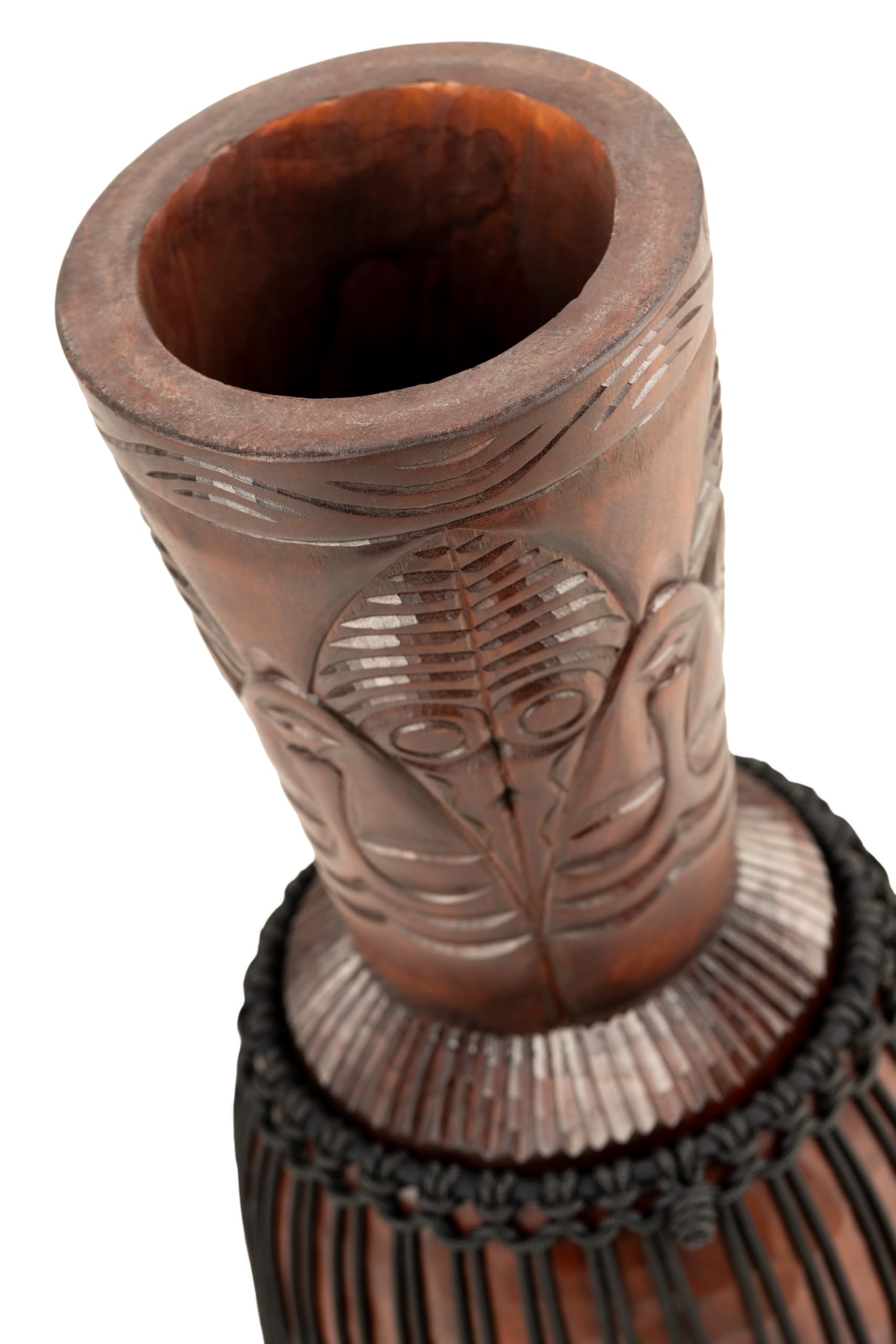 Meinl Percussion African Style Djembe – Grande Percussion à Main – Avec Peau de Chèvre – Diamètre 12 pouces – Acajou, Marron (PROADJ4-L)