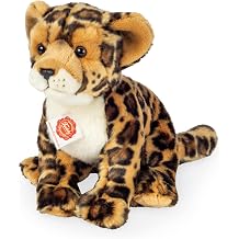 Teddy Hermann 90472 Sitting Leopard 27 cm Plush Toy with Ideal Recycled Content Filling Material