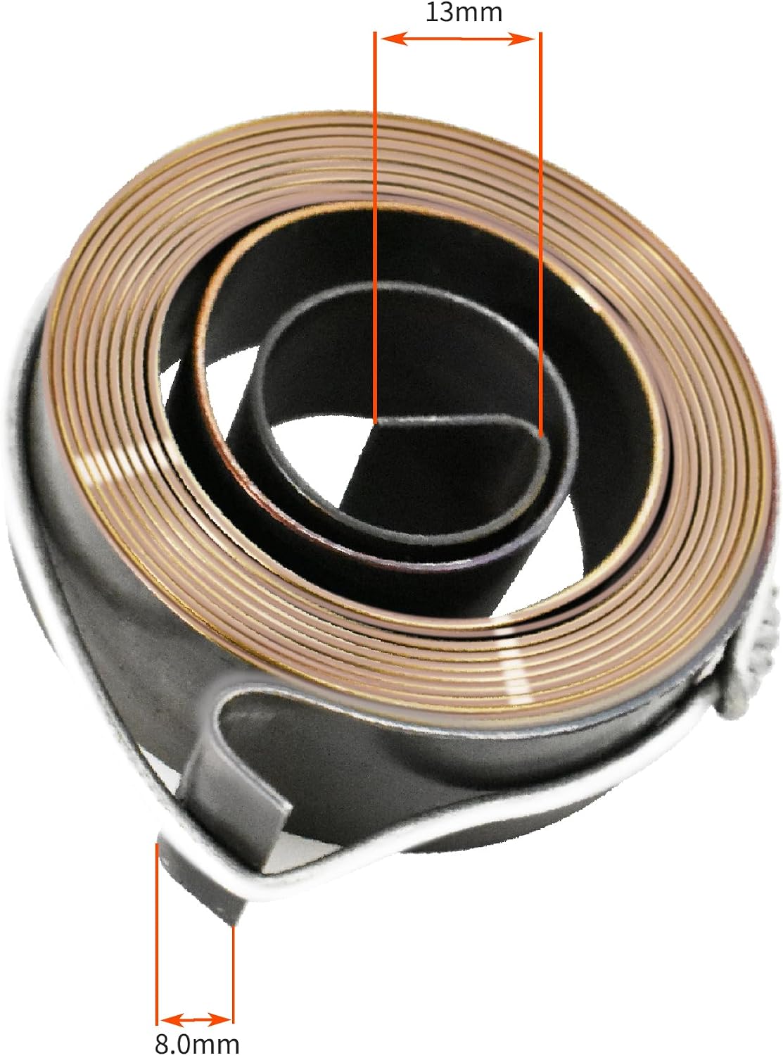 Drill Press Return Spring,Drill Press, Quill Springs,Feed Return Coil Spring Assembly,2.64" Outer Diameter,0.04" Thickness,0.75" Width,70.87" Expand Long,1 * 19 * 1800 * 67mm G101
