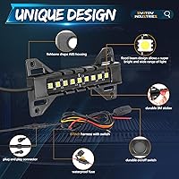 Vista 3 de Luces de cama de camión de 8 cápsulas, kits de barra de luz LED para cama de camión SWATOW INDUSTRIES con interruptor, luces de carga trasera, kits