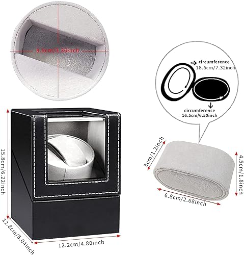Miniatura 5 de ZOEJOE Bobinadoras de reloj individuales para relojes automáticos, almohadas de reloj flexibles para relojes de hombre y mujer, con motor súper