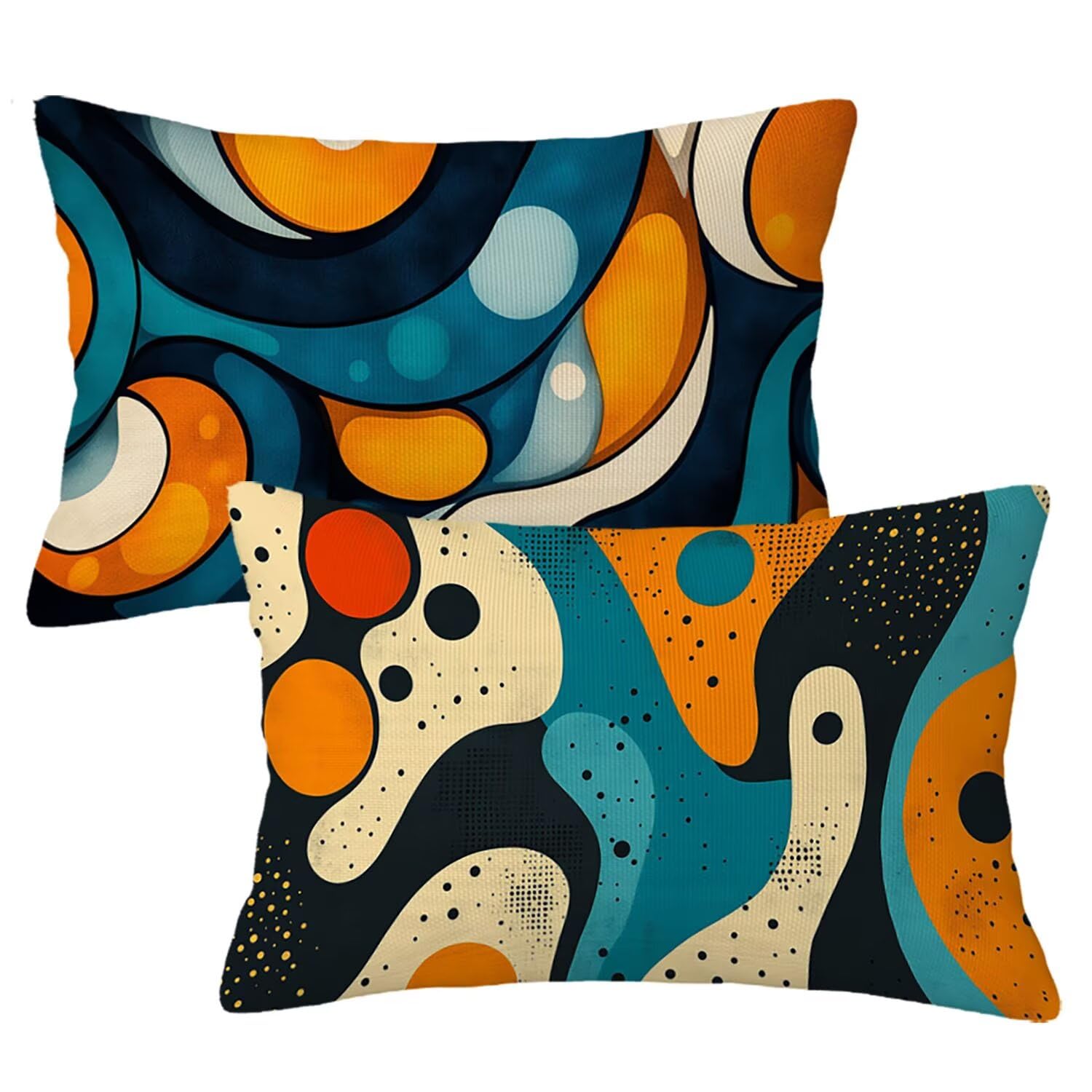 Housse coussin exterieur pour terrasse et jardin moderne en lin T356