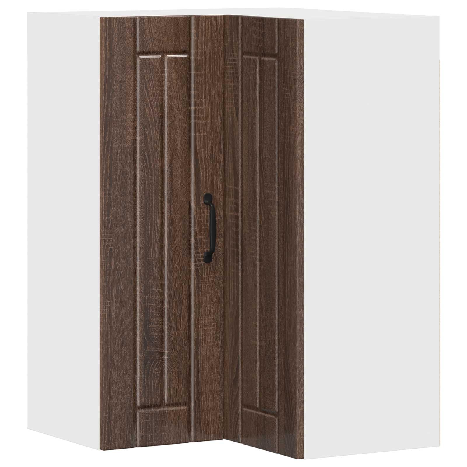 Küchenschrank Braun Eichen-Optik, 57x57x80 cm Holzwerkstoff, Langlebiger Küchenschrank für Kochutensilien, Freistehendes Küchenmöbel mit Stauraum