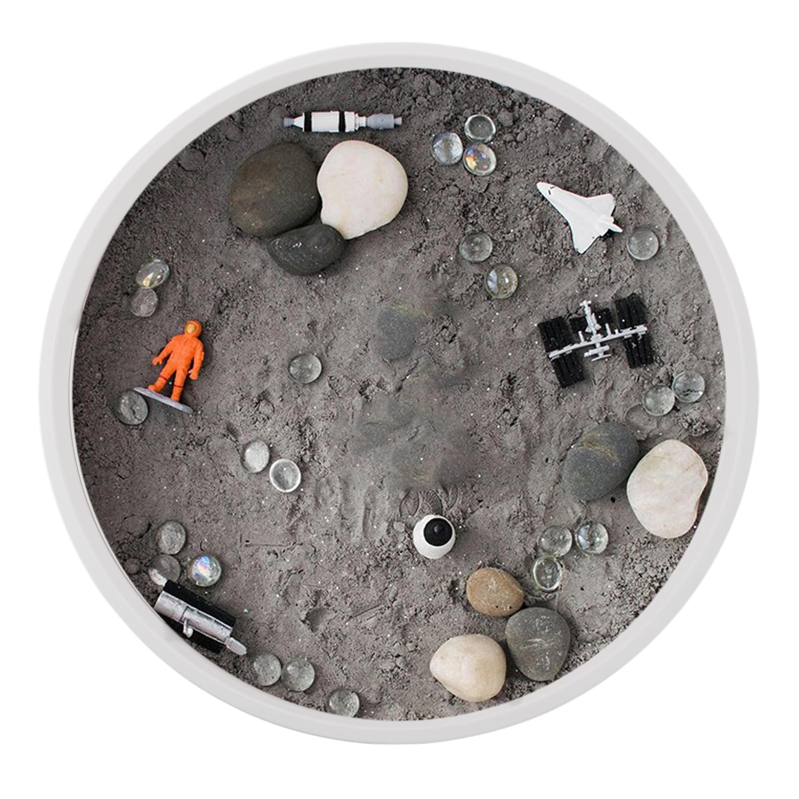 HIPS Play Sensory Bin Plateau de jeu à 6 compartiments pour favoriser le développement du cerveau 43 x 9 cm