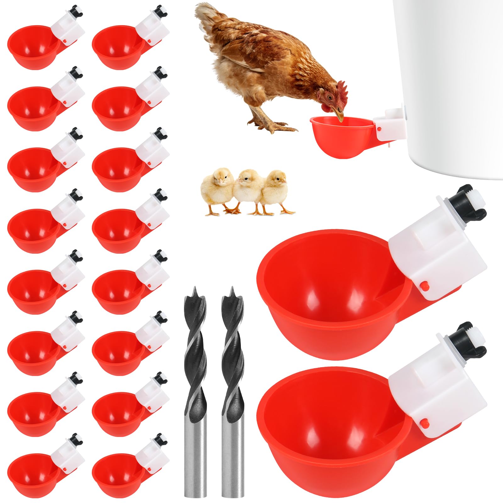 Abreuvoir automatique poules TXZWJZ pour stopper l'eau salie et les corvées de seaux
