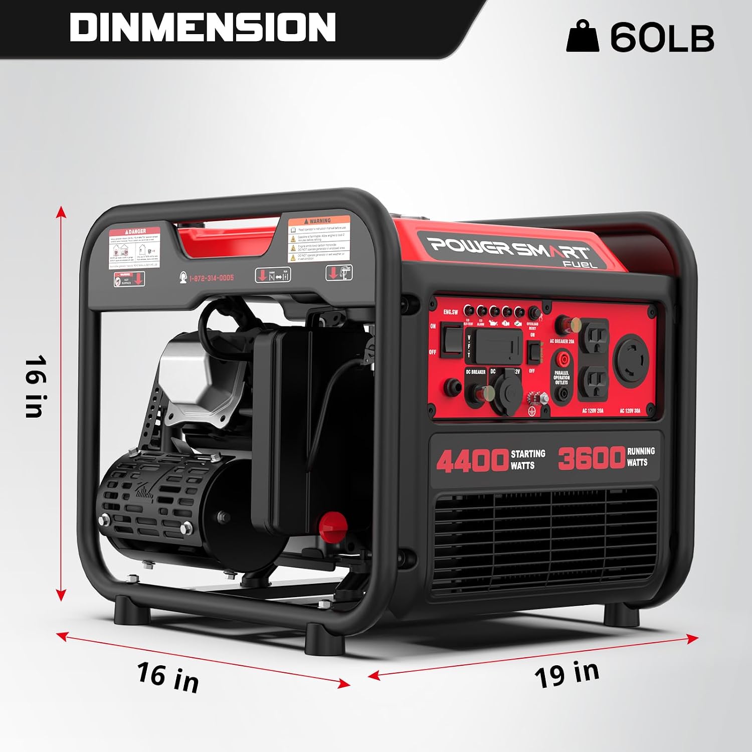 PowerSmart Generator Dimensions