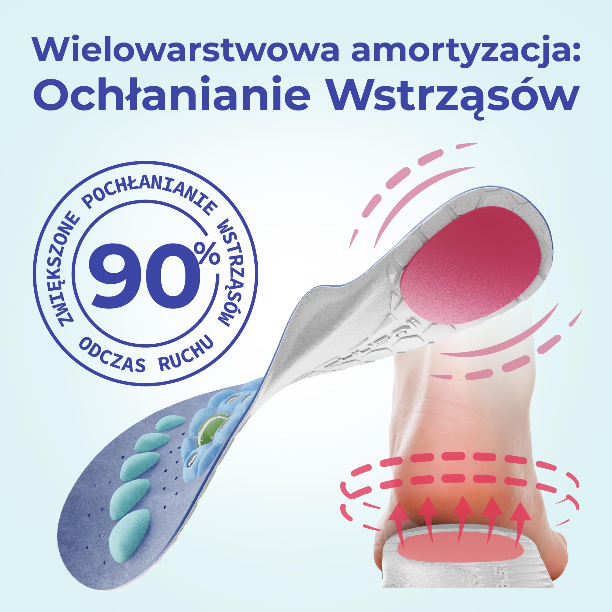 Akusoli Wkładki męskie i damskie. Wkładki do butów z podparciem łuku. Wkładka amortyzacja wstrząsów. Magnetyczne wkładki do butów do akupresury, stojące przez cały dzień EU36-41.5