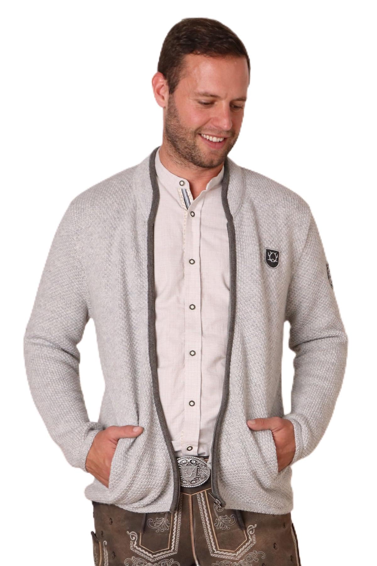 Krüger Herren Trachtenjacke lang, Modell: Strickjacke Malte, Langarm, Art.-Nr. 098709-0-0043,