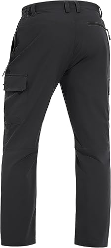 Miniatura 3 de TACVASEN Pantalones cargo para hombre, 5 bolsillos, resistentes al agua, ligeros, de secado rápido, elásticos, para senderismo, trabajo, viajes