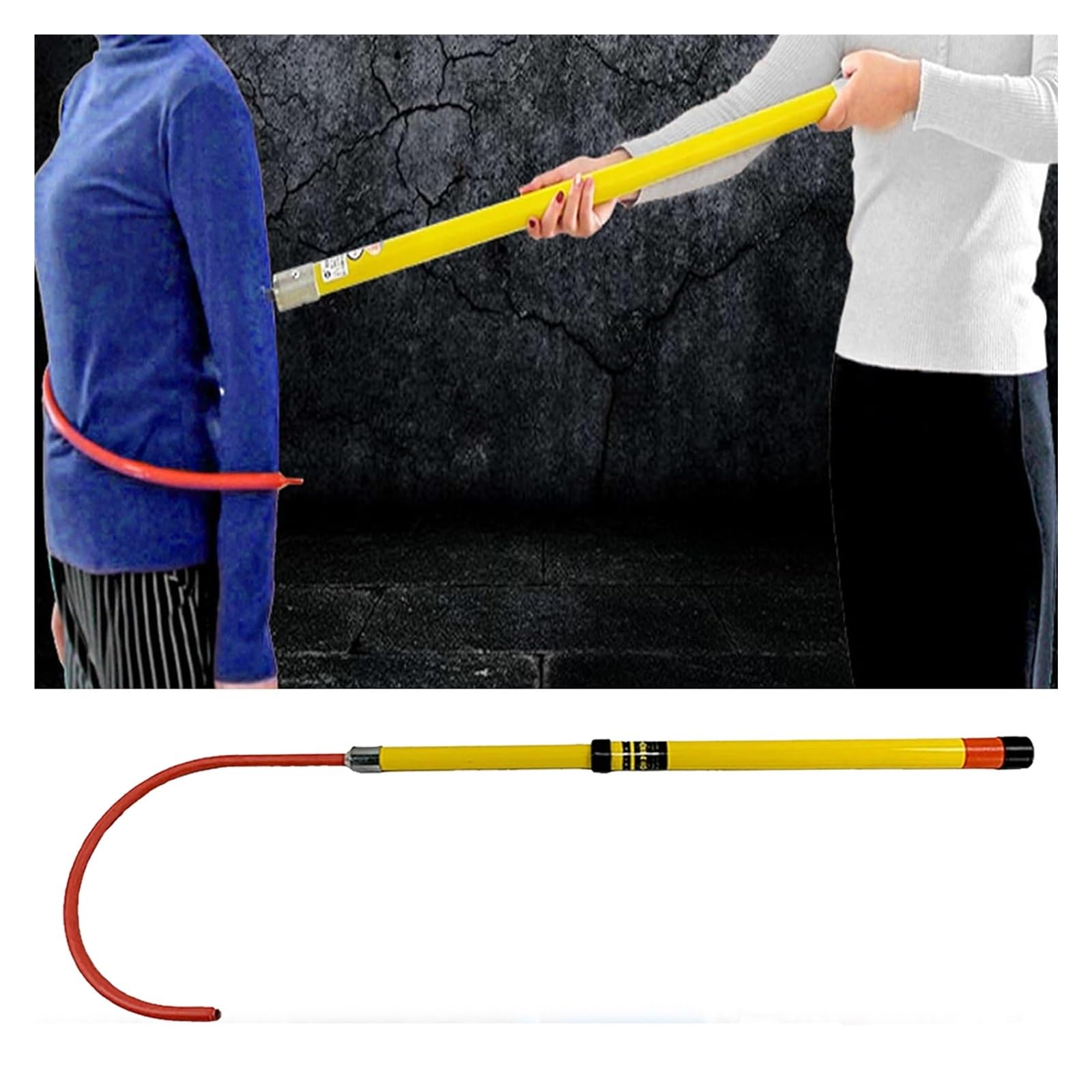 MZZKFC Lightweight Electrocution Emergency Rescue Sticks?High-Voltage Insulated Hook for Power Plant/Fire Electrician/Construction Sites, Insulated Rescue Hook(Pack of 1,78.7