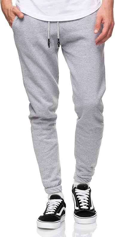 Smith \u0026 Solo - Pantalones de chándal para hombre, modernos, de algodón y de  corte estrecho, para hacer deporte, para entrenar o para el tiempo libre  Gris/goma elástica. XXXL: Amazon.es: Ropa