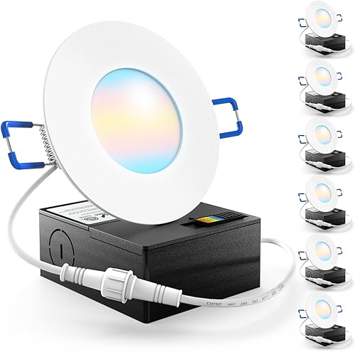 Miniatura 8 de Paquete de 6 lámparas delgadas de 4  6 pulgadas