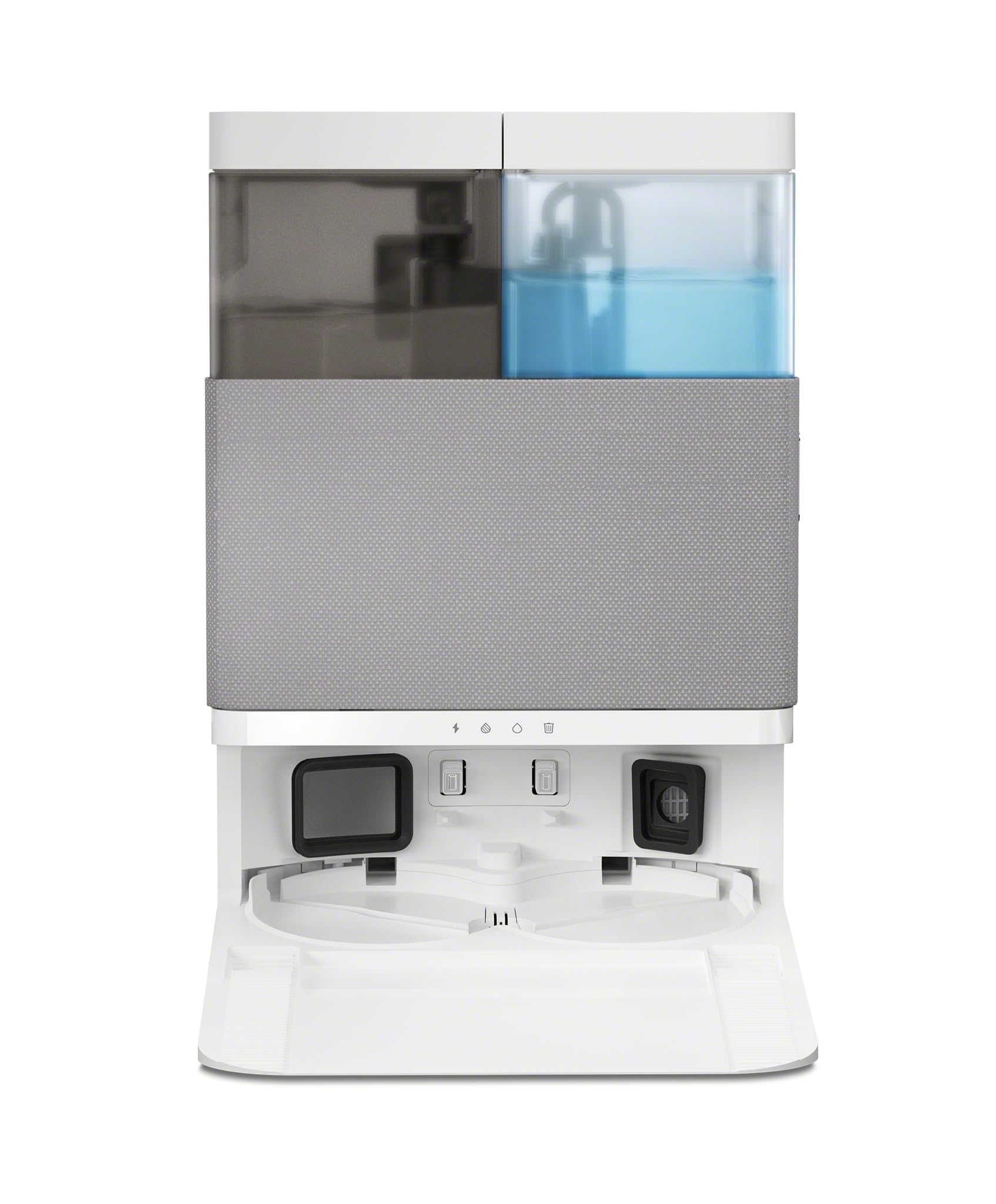 iRobot Roomba Plus 505 Combo + Stazione AutoWash, Robot Aspirapolvere Lavapavimenti, ClearViewPro LiDAR,DualClean,SmartScrub, Riconoscimento Oggetti, Pulizia a Zone, Controllo Vocale e App, Bianco