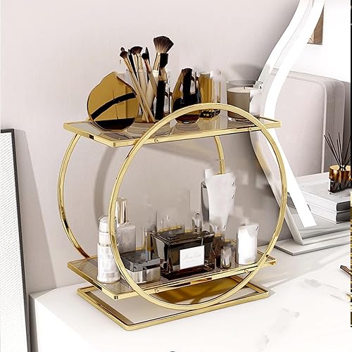 Miniatura 4 de Dpofirs Dresser Perfume Organizer, 2-Tier Acrylic Makeup Stand, Cosmetic Display Storage Shelf, for Bathroom Counter, Vanity Skincare Organizer, for