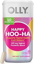 OLLY Happy Hoo-Ha Capsules, Probiotic for Women, Vaginal Health and pH Balance, 10 Billion CFU, Gluten Free - 25 Count