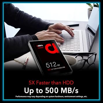 Addlink 512GB 500-450 MB/s 2.5” SATA III 6Gb/s SSD AD512GBS20S3S