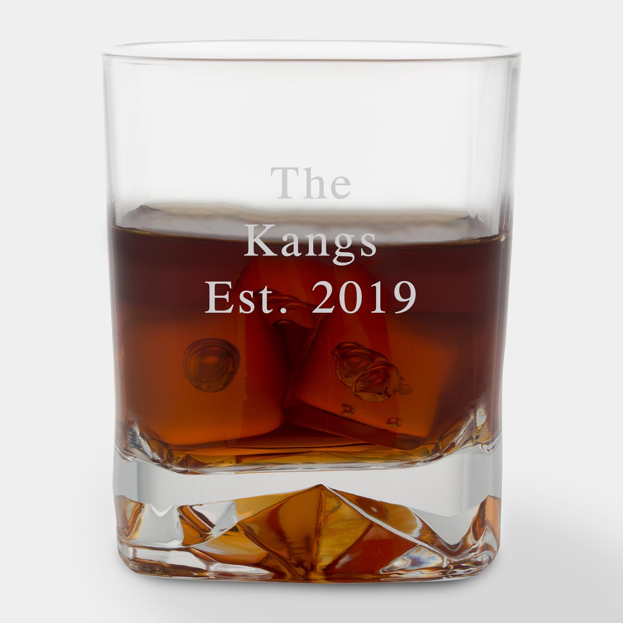 THINGS REMEMBERED Luigi Bormioli Strauss Double Old Fashioned Glass (Free Customization)