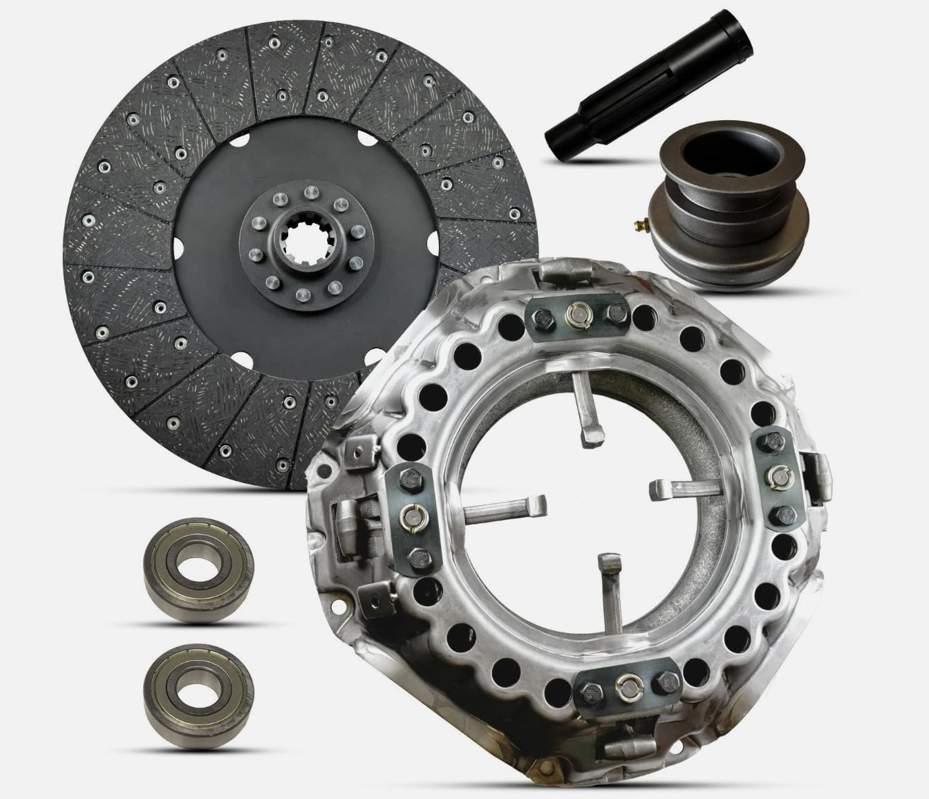 SOUTHEASTCLUTCH Wood Chipper Clutch Kit – Compatible with 13" 1-3/8" Input Shaft – 300 cu in Engines – Woven Organic Disc – Heavy Duty Replacement –